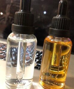 LSD 25 liquid 250ug dropper bottle in a sealed laboratory container